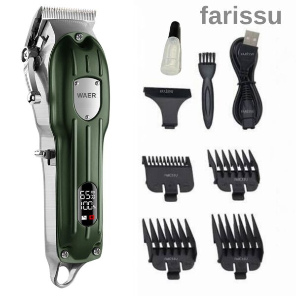 WAER WA-095 Şarjlı Saç ve Sakal Kesme Makinesi – 6500 RPM Güç – 4 Taraklı – USB Şarjlı Siyah