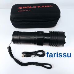T406 Şarjlı El Feneri | 100W Işık Gücü | Powerbank Özellikli | 5 Modlu | 8800 mAh | Zoomlu |