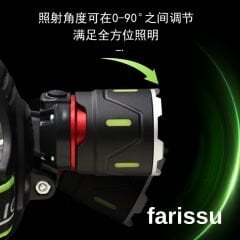 Şarjlı Zoomlu LED El Feneri | 5000+ Lümen | 2x18650 Pil | 1000m Menzil | 5 Işık Modu | IP55 Su Geçirmez