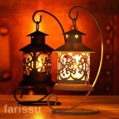 Retro Fener Tasarım Bluetooth Hoparlör Lamba - Taşınabilir Kablosuz Müzik & Tek Renk Ambiyans Işığı