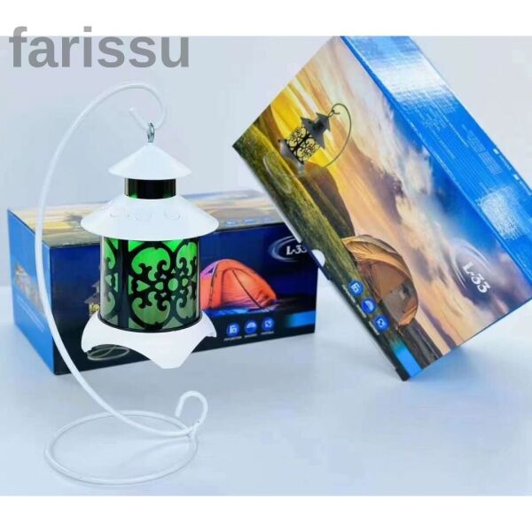 Retro Fener Tasarım Bluetooth Hoparlör Lamba - Taşınabilir Kablosuz Müzik & Tek Renk Ambiyans Işığı