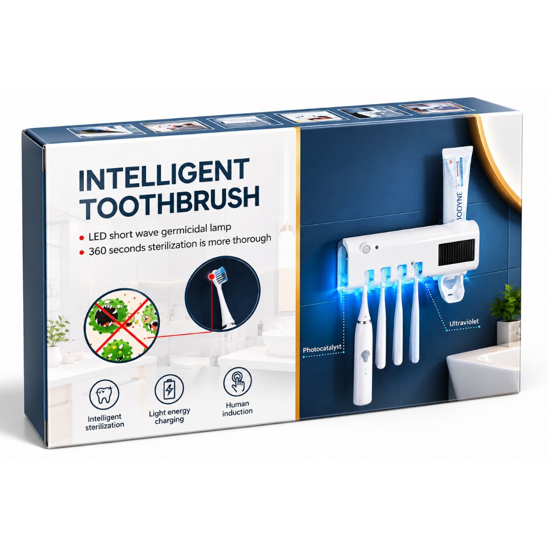 FV-568 Akıllı UV Diş Fırçası Sterilizatörü ve Otomatik Diş Macunu Sıkacağı