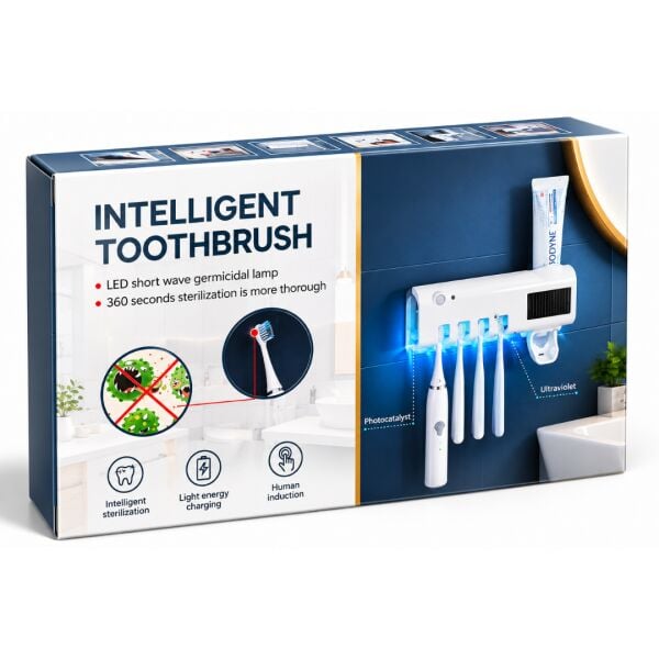 FV-568 Akıllı UV Diş Fırçası Sterilizatörü ve Otomatik Diş Macunu Sıkacağı