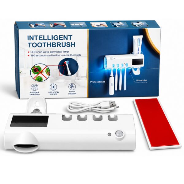 FV-568 Akıllı UV Diş Fırçası Sterilizatörü ve Otomatik Diş Macunu Sıkacağı