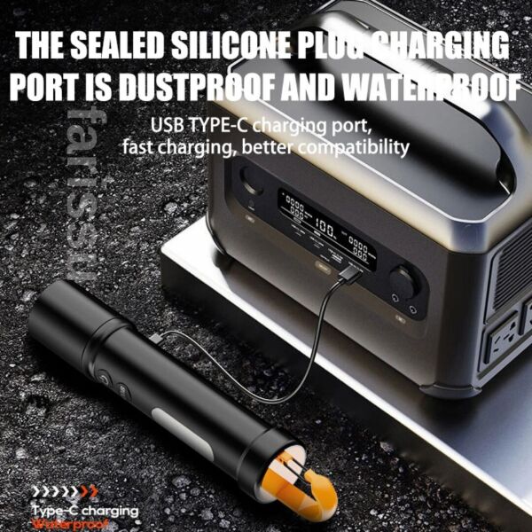 OR-723 Şarjlı Balıkçı Feneri | 3000 Lümen | Type-C Girişli | 50-70W | Çok Fonksiyonlu LED El Feneri