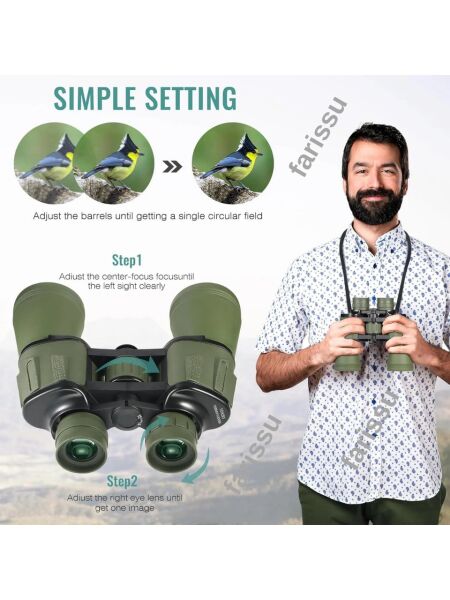 Gold Kama 100x100 Profesyonel Dürbün – 20x Zoom | 50mm Lens | BAK-4 Prizma | Zimlu Mini Fener Hediyeli