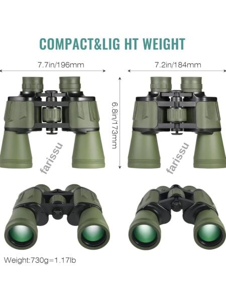 Gold Kama 100x100 Profesyonel Dürbün – 20x Zoom | 50mm Lens | BAK-4 Prizma | Zimlu Mini Fener Hediyeli