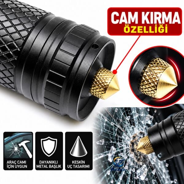Small Sun SM-6501 50W Şarjlı LED El Feneri - 800 Metre Menzilli, USB-C ve Zoom Özellikli
