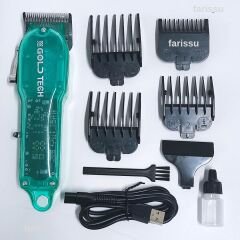 Şeffaf Gövdeli Profesyonel Saç Kesme Makinesi – 200 Dakika Kullanım | Ayarlanabilir Bıçak | Japon Motor Teknolojisi