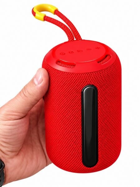 OKOP KP-599 Bluetooth 5.3 Kablosuz Taşınabilir Hoparlör 6.5W RGB Işıklı 800 mAh Şarjlı Mini Ses Bombası
