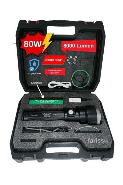 Üst Düzey Performans ve Dayanıklılık: Gold Silver GS-14500 Şarjlı El Feneri