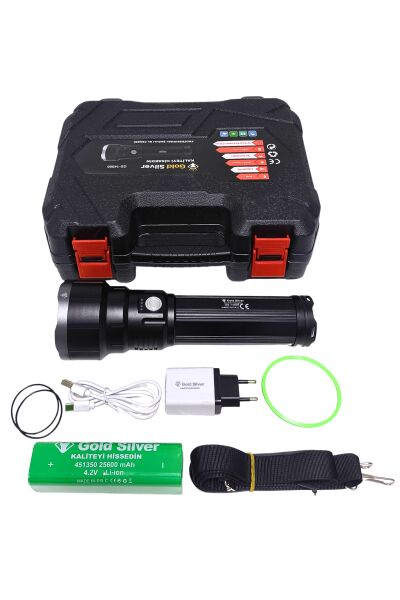 Üst Düzey Performans ve Dayanıklılık: Gold Silver GS-14500 Şarjlı El Feneri