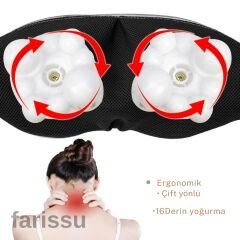 Boyun Masaj Aleti | Yoğurma Başlıklı – Isıtmalı – Elektrikli