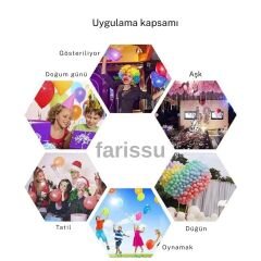 Yüksek Performanslı Çift Çıkışlı Elektrikli Balon Şişirme Pompası (220V - AB Fişli)