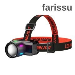 Şarjlı Kafa Lambası KX-1832 | 60W LED Zoomlu | 3000mAh | Kamp & Açık Hava Kullanımı