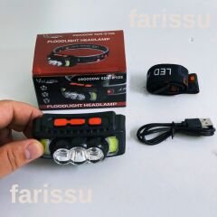 810S Şarjlı LED Kafa Lambası | 4 Modlu | Tip-C Giriş | Su Geçirmez | XPE + COB Işık | Kamp & Açık Hava Kullanımı