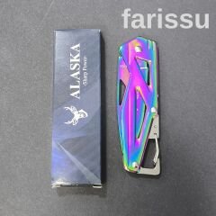 Alaska Mini Gökkuşağı Katlanır Çakı - Ultra Kompakt, Şık ve Çok Amaçlı Cep Bıçağı