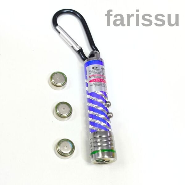 Farissu Çok Fonksiyonlu Lazer Pointer ve LED El Feneri Anahtarlık
