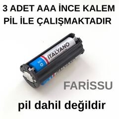 OR-8818 Mini LED El Feneri - Alüminyum Alaşım - Deprem Feneri - 3x AAA Kuru Pil Uyumlu (Piller Dahil Değildir)