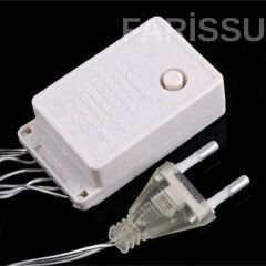 RGB Peri LED Işık Zinciri - 5 Metre Fişli, Buton Kontrollü - Çok Renkli Dekorasyon