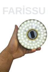 Güneş Enerjili Çok Fonksiyonlu Kamp Lambası ve 12 Metre RGB LED Işık Şeridi - USB Powerbank Özellikli