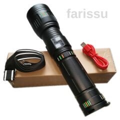 Süper Parlak 30W LED El Feneri - 2000 Lümen, 1000 Metre Menzil ve Powerbank Özelliği