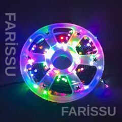 50 Metre RGB Renkli LED Işık Zinciri – Dış Mekan Uyumlu, 8 Modlu Fişli Dekoratif Aydınlatma