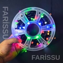 25 Metre RGB Renkli LED Işık Zinciri | Fişli | 8 Modlu Dış Mekan Dekoratif Aydınlatma