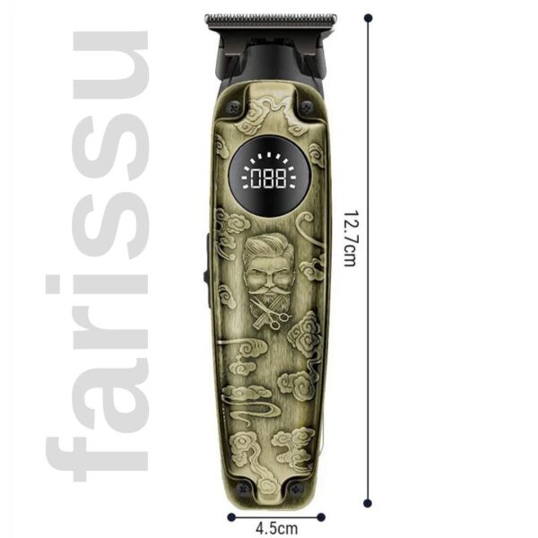 WAER WA-0117 Şarjlı Saç Sakal Kesme Makinesi – LCD Ekranlı, USB Şarjlı, 4 Taraklı