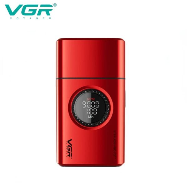 VGR V-378 Profesyonel Yüksek Hızlı Folyo Tıraş Makinesi - Kırmızı ve Siyah Renk Seçenekleriyle Kırmızı