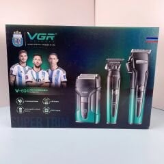 VGR Voyager V-694 Profesyonel Şarjlı Traş Makinesi Seti - 3'ü 1 Arada Kuaför Seti
