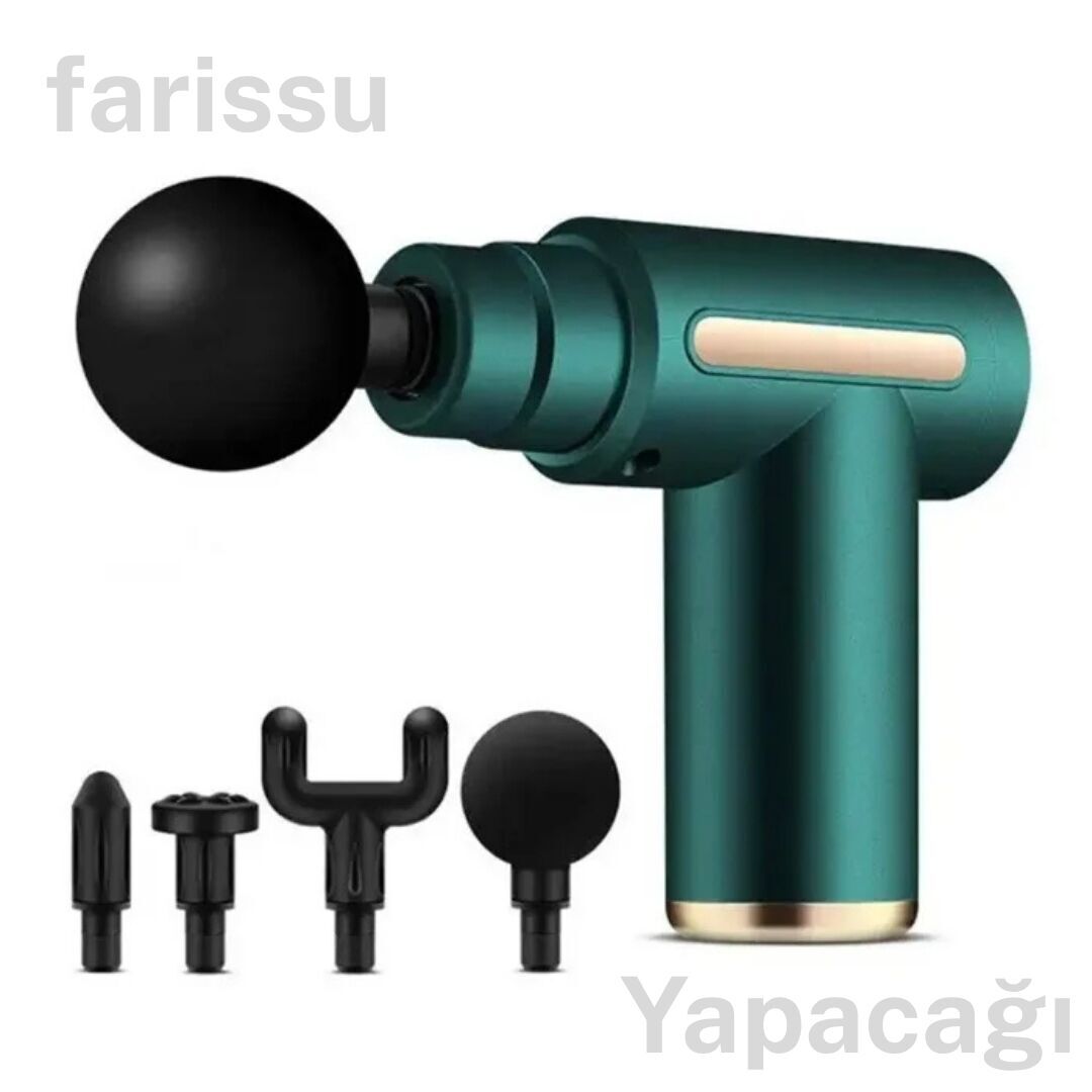 Mini Masaj Tabancası - Taşınabilir ve Şarjlı Yeşil