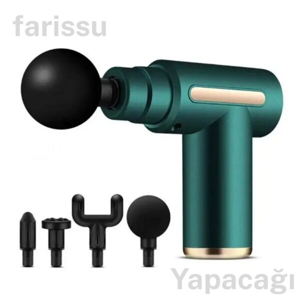 Mini Masaj Tabancası - Taşınabilir ve Şarjlı Yeşil