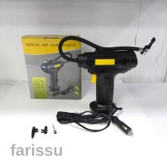 Şişirilebilir Dijital Ekranlı Kablolu Araba Şişirme Pompası