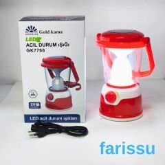 Güneş Enerjili ve Şarjlı Acil Durum Kamp Lambası - GK7768