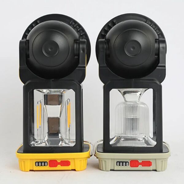 Çok Fonksiyonlu Şarjlı Kamp Lambası Feneri - Güneş Enerjili, Powerbank Özellikli, 4 Modlu, Suya Dayanıklı