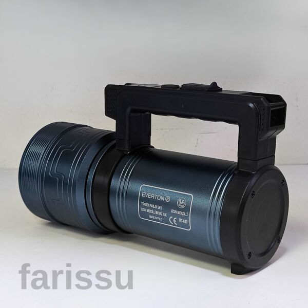 RT-829 100W 1000 Lümen Güçlü LED Acil Durum ve El Feneri – Şarjlı, Full Metal Gövde, Zoom Özellikli