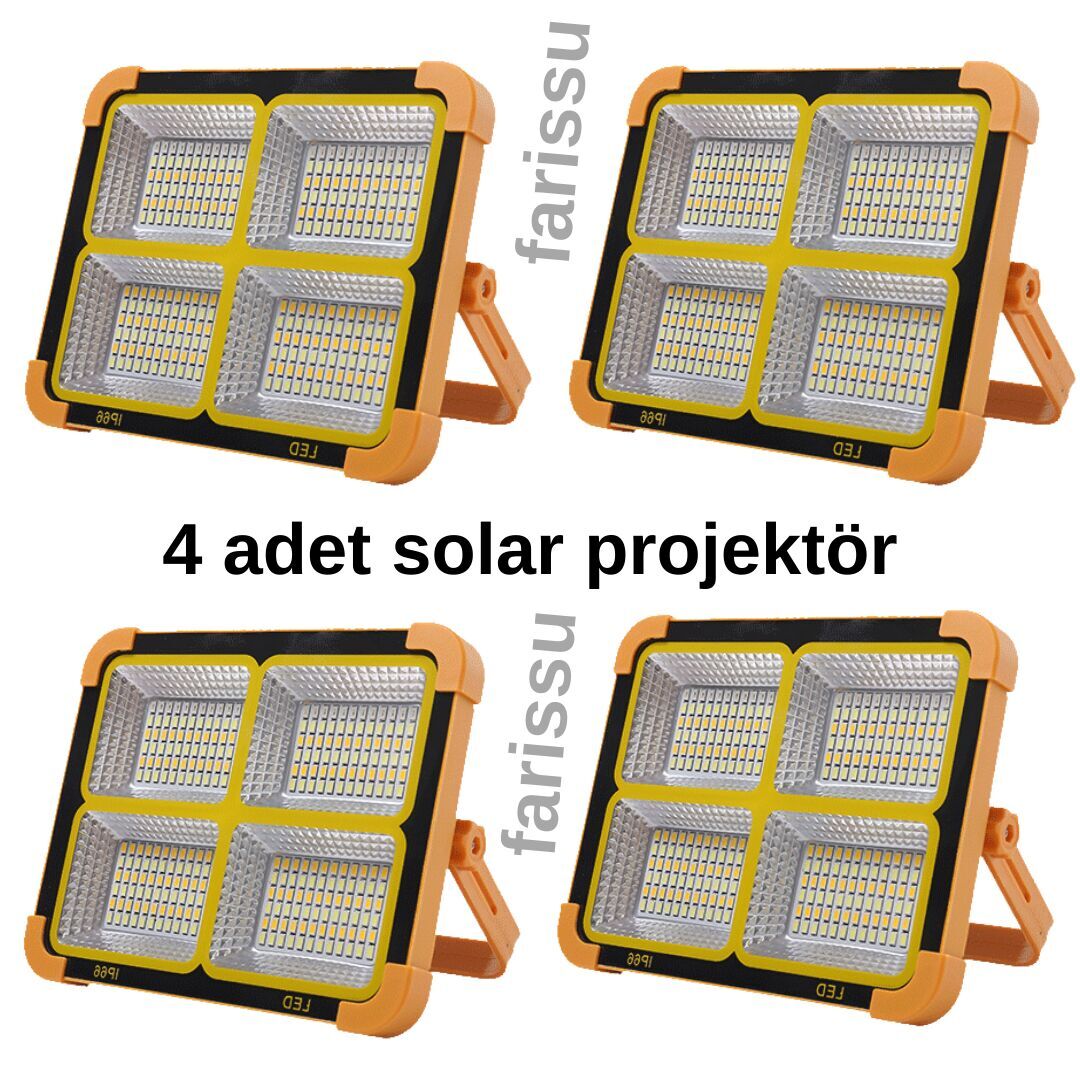 Solar panelli çakar özellikli dış mekan aydınlatmasına uygun projektör