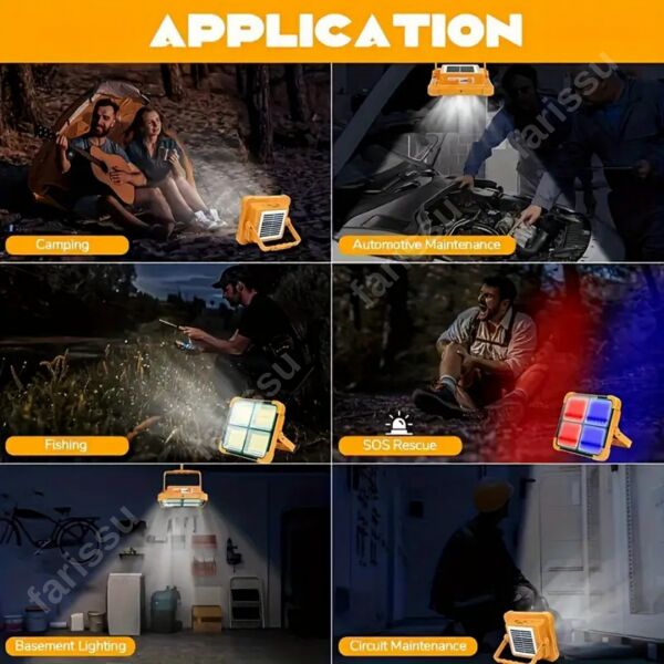 Solar panelli çakar özellikli dış mekan aydınlatmasına uygun projektör