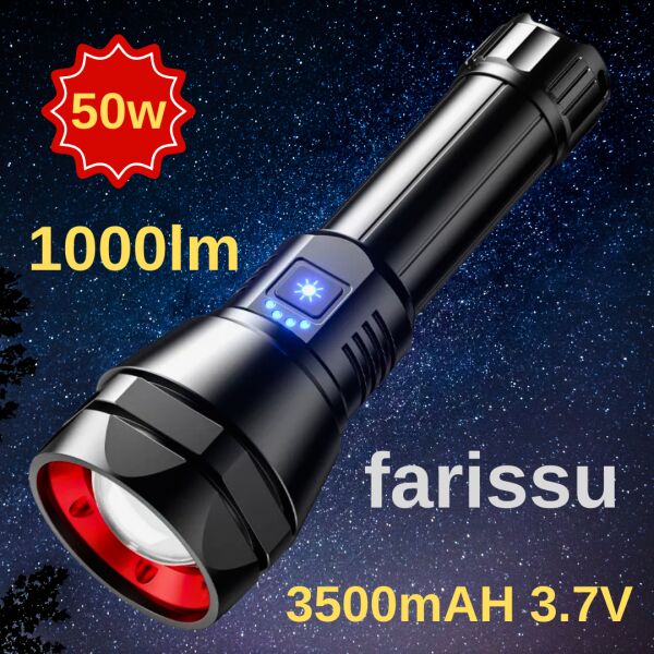 Profesyonel LED El Feneri - 50W Güç, 1000 Lümen Aydınlatma RT-526