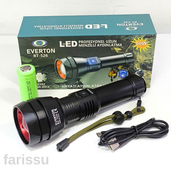 Profesyonel LED El Feneri - 50W Güç, 1000 Lümen Aydınlatma RT-526