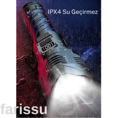 RT-397 50W 1000 Lümen Şarjlı LED El Feneri 4800 mah şarjlı pil