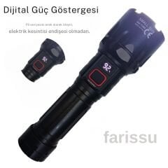 SMALL SUN SM-T288 80W 1000 Lümen 26800 Model 8800 mah pil 1 ile 1,5 Km Menzilli Şarjlı El Feneri