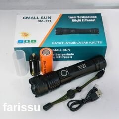 Süper Parlak ve Suya Dayanıklı SMALL SUN SM-771 El Feneri - 700 Metre Menzil