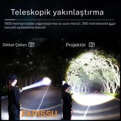 Everton RT-S232 Profesyonel Güçlü Işıklı ve Şarjlı El Feneri