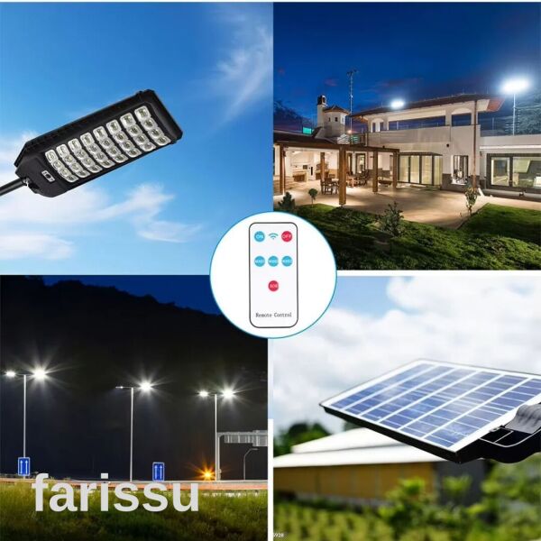 Güneş Enerjili, Hareket Sensörlü Dış Mekan LED Sokak Lambası Solar Aydınlatma