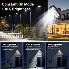 Güneş Enerjili, Hareket Sensörlü Dış Mekan LED Sokak Lambası Solar Aydınlatma
