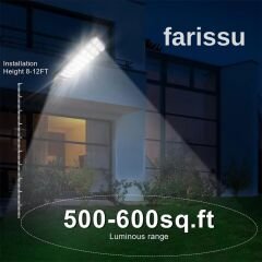 Güneş Enerjili, Hareket Sensörlü Dış Mekan LED Sokak Lambası Solar Aydınlatma