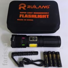 GK-S2303B Ultra Parlak Şarj Edilebilir El Feneri - 8000 Lümen, Çok Modlu, Powerbank Özellikli