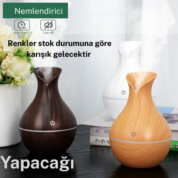 Gold Kama Koku Hediyeli Ultrasonik Aroma Difüzörü ve Nemlendirici